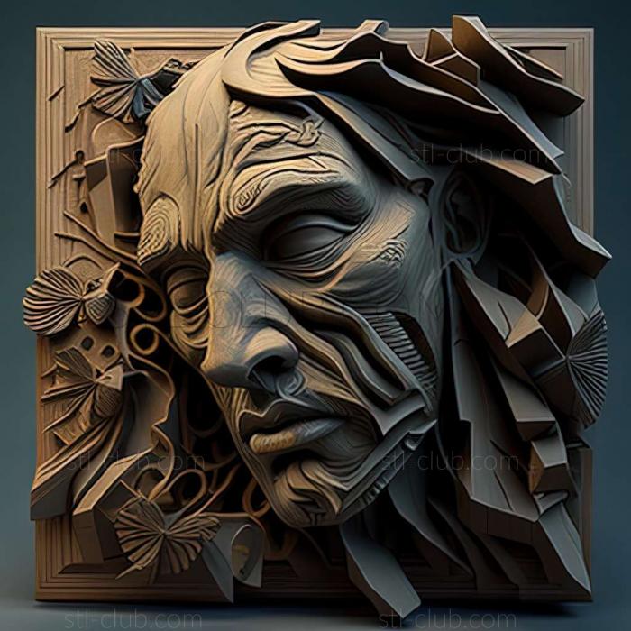 3D мадэль Дэн Браун художник Американский художник (STL)